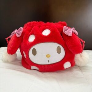 Sanrio My Melody Red Mushroom Bucket Bag